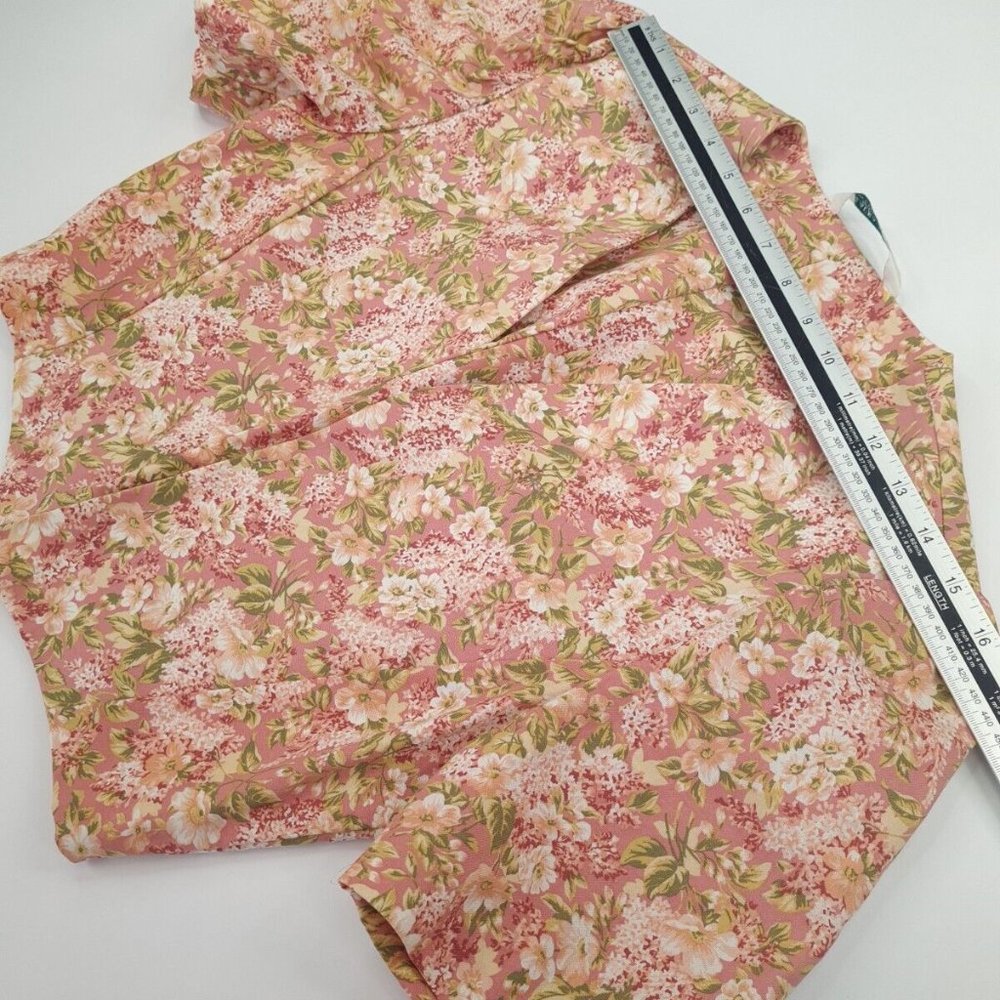 Vintage Laura Ashley Dress & Jacket Size 10 12 Floral Pink Cotton STUNNING - Picture 14 of 16
